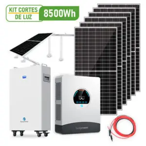 KIT SOLAR 10KWH 3.5KW 110VAC MONOFASICO